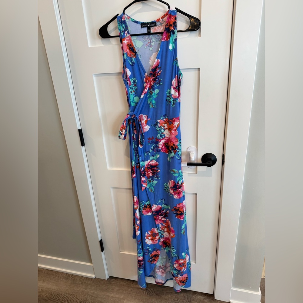 Derek Heart Vibrant Floral Maxi Dress